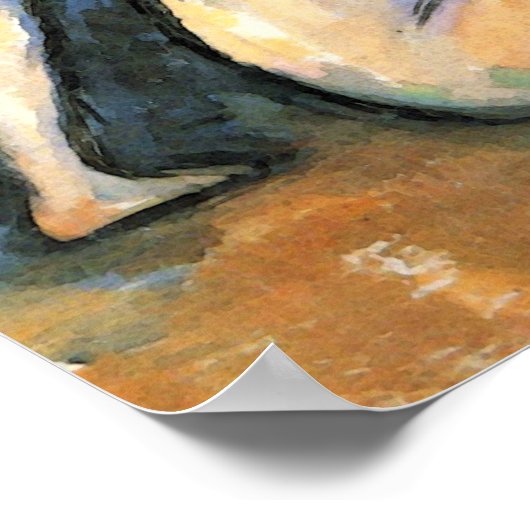 The Large Bathers door Paul Cezanne Poster (Hoek)