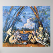 The Large Bathers door Paul Cezanne Poster (Voorkant)