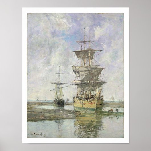 The Large Ship, 1879 (olie op canvas) Poster (Voorkant)