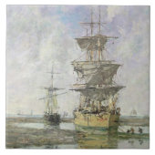 The Large Ship, 1879 (olie op canvas) Tegeltje (Voorkant)