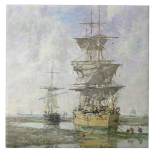 The Large Ship, 1879 (olie op canvas) Tegeltje