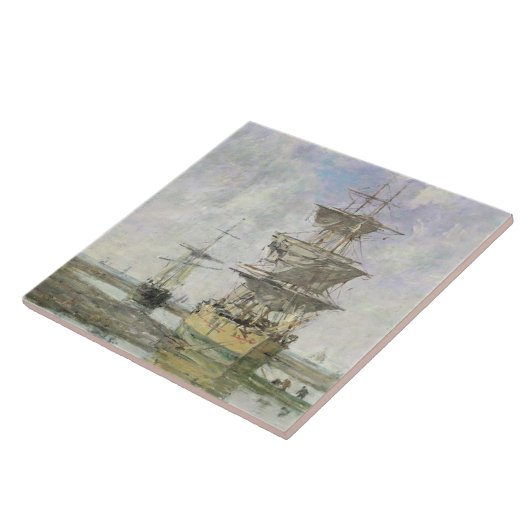 The Large Ship, 1879 (olie op canvas) Tegeltje (Zijkant)