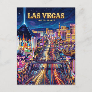 The Las Vegas Strip Nevada Briefkaart