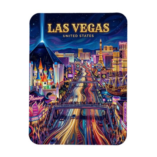 The Las Vegas Strip Nevada Magneet (Verticaal)