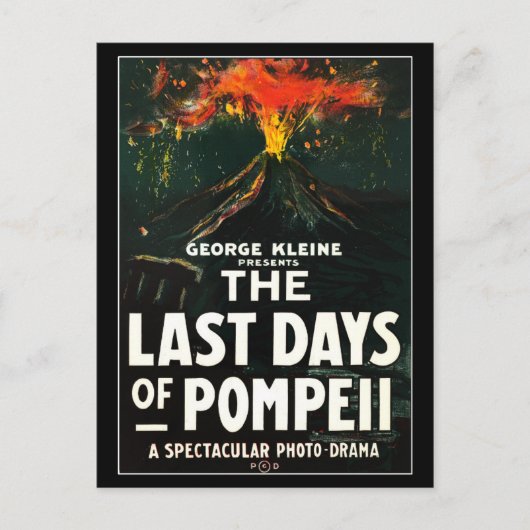 "The last Days of Pompeii" Afbeelding Poster Briefkaart (Voorkant)