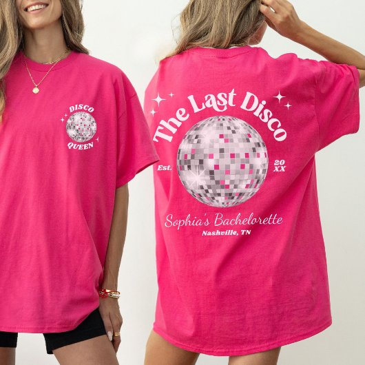 The Last Disco Queen Bachelorette Party Bruidsmeis T-shirt