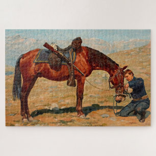 “The Last Drop” Westerse kunst van Charles Schreyv Legpuzzel