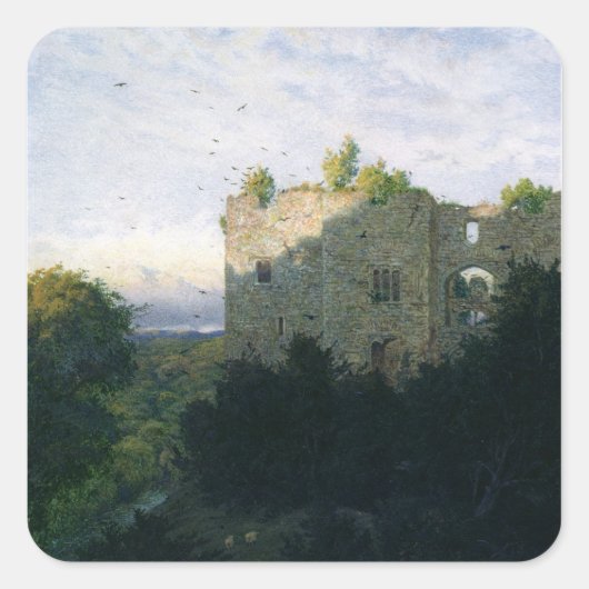 The Last Gleam, 1866 Vierkante Sticker (Voorkant)