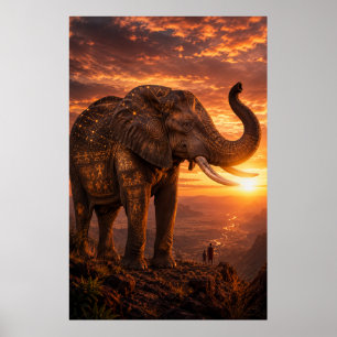 The Last Guardian — Oude Afrikaanse Olifant Draagt Poster