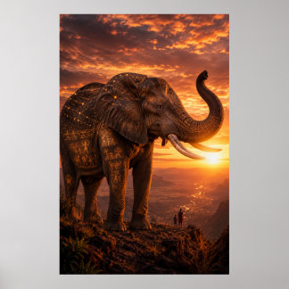 The Last Guardian — Oude Afrikaanse Olifant Draagt Poster