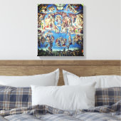 The Last Judgment – Michelangelo Buonarroti Canvas Afdruk (Insitu (Slaapkamer))