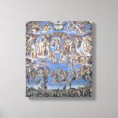 The Last Judgment – Michelangelo Buonarroti Canvas Afdruk (Voorkant)