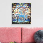 The Last Judgment – Michelangelo Buonarroti Canvas Afdruk (Insitu (Woonkamer))