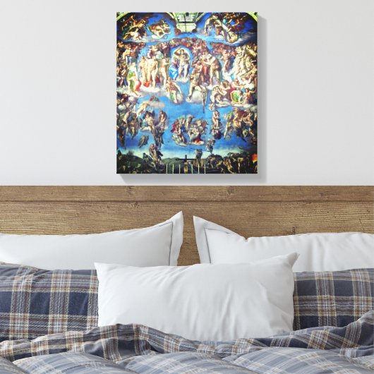The Last Judgment – Michelangelo Buonarroti Canvas Afdruk (Insitu (Slaapkamer))