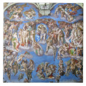 The Last Judgment – Michelangelo Buonarroti Tegeltje (Voorkant)