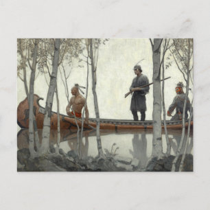The Last of the Mohicans by N.C. Wyeth Briefkaart