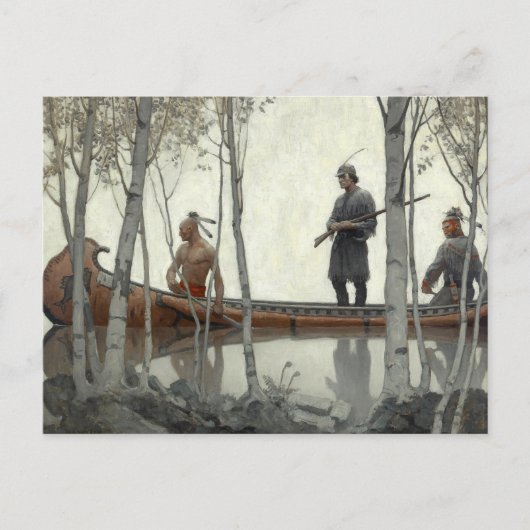 The Last of the Mohicans by N.C. Wyeth Briefkaart (Voorkant)