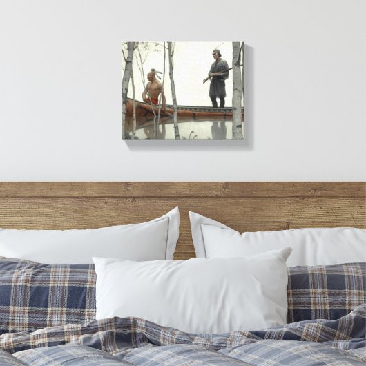 The Last of the Mohicans by N.C. Wyeth Canvas Afdruk (Insitu (Slaapkamer))