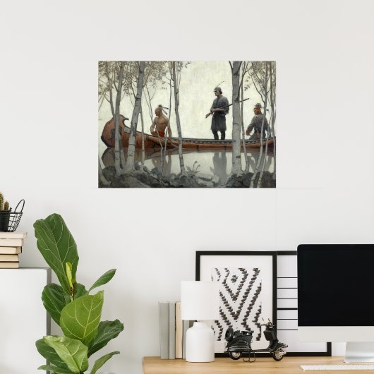 The Last of the Mohicans by N.C. Wyeth Poster (Thuiskantoor)