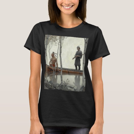 The Last of the Mohicans by N.C. Wyeth T-shirt (Voorkant)