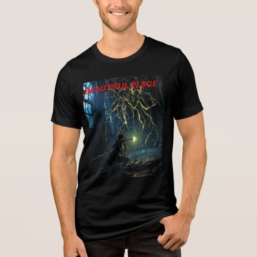 The Last of Us Anime Bella+Canvas Tri-Blend Tee Shirt (Voorkant)