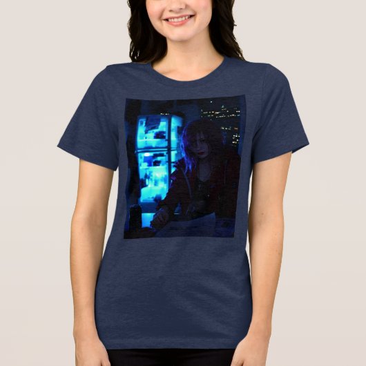 The Last of Us Anime Dames Tri-Blend T-shirt (Voorkant)