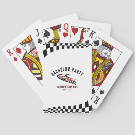 The Last Ride Bachelor Party Trucker Playing Pokerkaarten