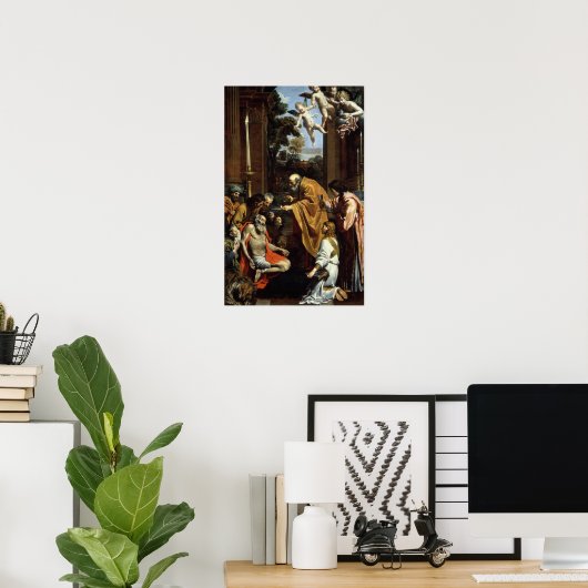 The Last Sacrament of St. Jerome, 1614 Poster (Thuiskantoor)