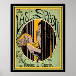 "The last Spasm" Art Deco Foxtrot Print 16x20