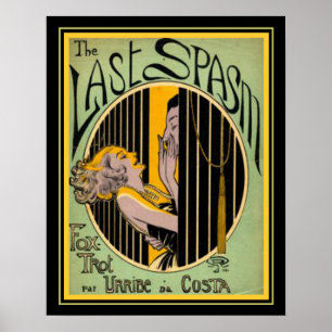 "The last Spasm" Art Deco Foxtrot Print 16x20