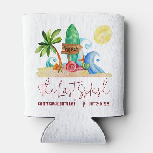 The Last Splash, Strand, Surfthema Afscheidspartij Blikjeskoeler (Achterkant)