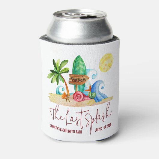 The Last Splash, Strand, Surfthema Afscheidsparty  Blikjeskoeler (Blikje Achterkant)