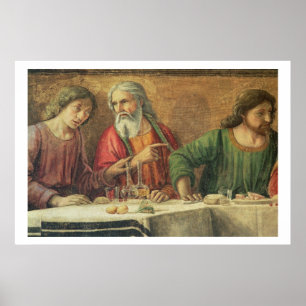 The Last Supper, 1480 (fresco) (detail van 61997) Poster