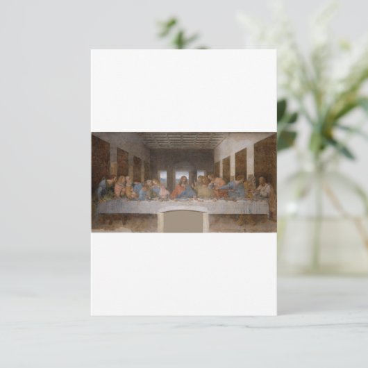 The Last Supper 1495 1498 by Leonardo da Vinci Bedankkaart (Staand voorkant)