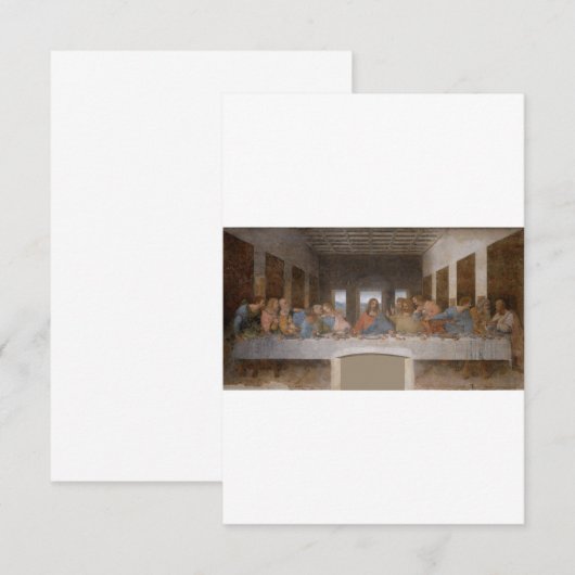 The Last Supper 1495 1498 by Leonardo da Vinci Bedankkaart (Voorkant / Achterkant)