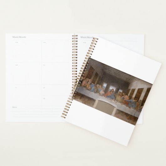 The Last Supper 1495 1498 by Leonardo da Vinci Planner (Display)