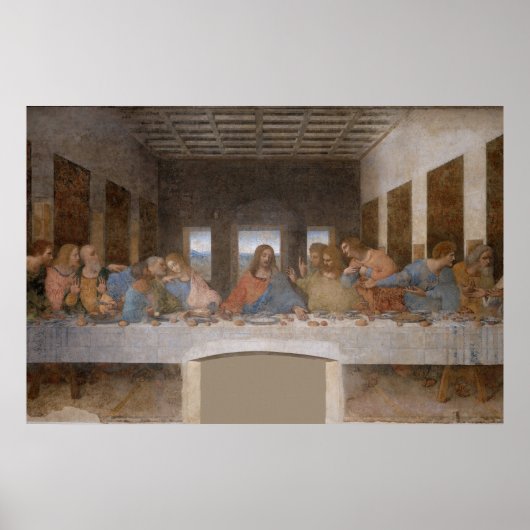 The Last Supper 1495 1498 by Leonardo da Vinci Poster (Voorkant)