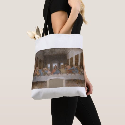 The Last Supper 1495 1498 by Leonardo da Vinci Tote Bag (Dichtbij)