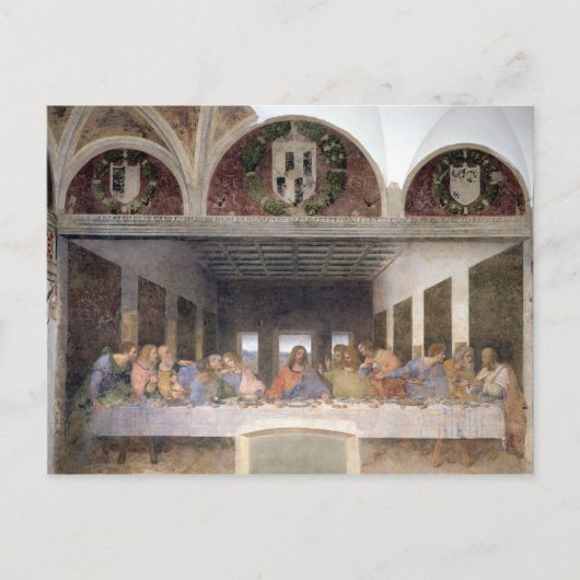 The Last Supper, 1495-97 3 Briefkaart (Voorkant)