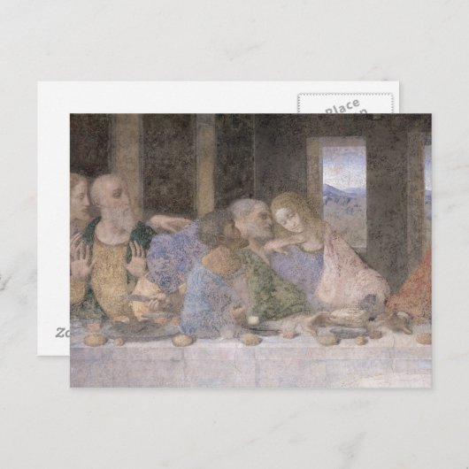 The Last Supper, 1495-97 3 Briefkaart (Voorkant / Achterkant)