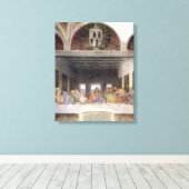 The Last Supper, 1495-97 3 Canvas Afdruk (Insitu (Houten vloer))