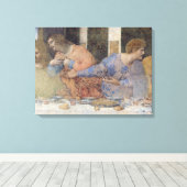 The Last Supper, 1495-97 3 Canvas Afdruk (Insitu (Houten vloer))