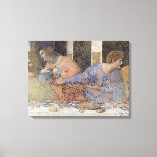 The Last Supper, 1495-97 3 Canvas Afdruk (Voorkant)