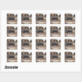 The Last Supper, 1495-97 3 Vierkante Sticker (Vel)