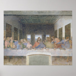 The Last Supper, 1495-97 (fresco) Poster