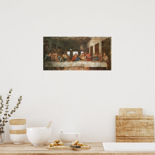 The Last Supper, 1495-97, Leonardo da Vinci Poster (Keuken)