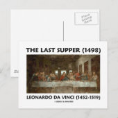 The Last Supper (1498) van Leonardo da Vinci Briefkaart (Voorkant / Achterkant)