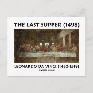 The Last Supper (1498) van Leonardo da Vinci Briefkaart