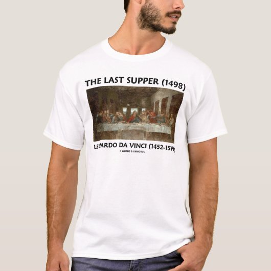 The Last Supper (1498) van Leonardo da Vinci T-shirt (Voorkant)