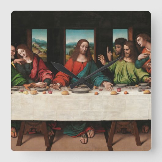 The Last Supper, 1515-1520, van Giampietrino Vierkante Klok (Voorkant)